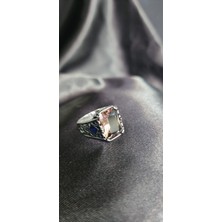 Jane Silver 925 Ayar Gümüş Zultanit Taşlı Erkek Yüzük