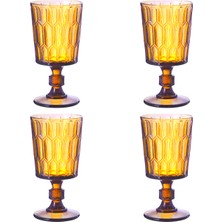 LuckyArt Almera Lucky Art 4lu Cam Kadeh Seti Amber