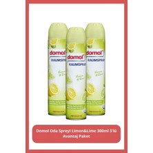 Domol Koku Spreyi Limon&lime 300 ml 3'lü Avantaj Paket