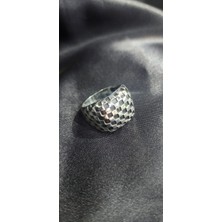 Jane Silver 925 Ayar Gümüş Örgü Desenli Erkek Yüzük