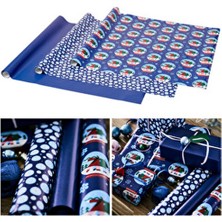 IKEA Vinterfint Mavi Desenli 3 Lü Set Rulo 9 Metre Hediye Paketi Kağıdı Ambalaj Kağıdı Kağıt