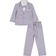 Civil Boys Papyonlu Gömlekli 3 Lü 2-5 Yaş Takım Elbise - Gri 3-4 Yaş