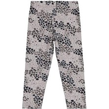 Civil Girls Leopar Baskılı 2-5 Yaş Tayt - Gri 4-5 Yaş