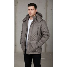 Moda İÇİ KÜRKLÜ KAPŞONLU KIŞLIK PALTO