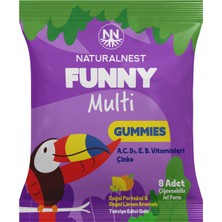 Naturalnest Funny Multi Gummies 8 Çiğnenebilir Jel Form