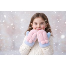 Gigi Giyim Tavşan Kulaklı Peluş Kız Çocuk Eldiven