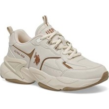 U.S. Polo Assn. Orijinal U.s Polo Assn. Sneaker Bej Spor Ayakkabı