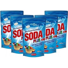 Çaylar Avm Koruma Soda Plus Optik Etkili El ve Matik Çamaşır Sodası (500 G × 5 Adet) Yerli
