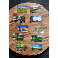 Tasarımistan Diyarbakır Magnet Seti 10 Adet 8,5x6 cm Tarihi ve Kültürel Yerler Serisi Mıknatıslı