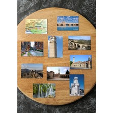 Tasarımistan Adana Magnet Seti 10 Adet 6x8,5 cm Mıknatıslı Fotoğraf Baskı Kalitesinde