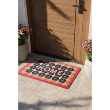 Cotto Home CocoJoy PJ012A Home Desenli Kalın Kaymaz Taban Nem Alıcı Şık Tasarım Kapı Önü Paspası