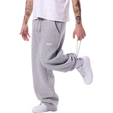 Void Işlemeli 3 Iplik Şardonlu Kışlık Eşofman Altı