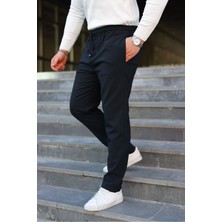 Zinox Erkek Baggy Bel Lastik Bez Ayağı Kumaş Pantolon