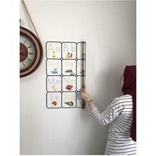  kağıt türkçe alfabe tablosu alfabe harfleri kağıt tahta ılkokul eğitim yazı tahtası kalem 105x70 cm