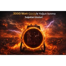 Taşınabilir Elektrikli Güçlü Fan Isıtıcı – 3000W Portatif Radyatör, Hızlı Isınma, Enerji Tasarruflu, Termostatlı Oda Isıtıcı, Ev & Ofis Kullanımı için Yeni Nesil Elektrikli Isıtıcı