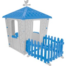 Pilsan Çitli Taş Ev (Gri/mavi)