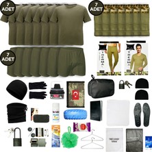 Askerimalzeme.com 7'li Kışlık Ekonomik Karacı Bedelli Asker Seti