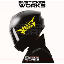 Sv Sticker Works Billie Yazılı Kask Sticker Tüm Kasklar Uyumlu Tek Yön 1 Adet