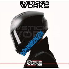 Tribal Desen Dekor Kask Sticker Tüm Kasklar Uyumlu Tek Yön 1 Adet