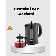 Dinç Store 44 Çaycı Cam Demlikli 1800W Güçlü ve Sıcak Tutmalı Elektrikli Çay Makinesi DINÇSTORE-4522