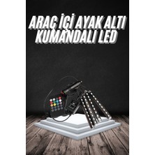 Teknodayım Rgb Işıklı Araç Içi Aydınlatma Kumandalı 12'li LED Işık Renk Değiştirebilen