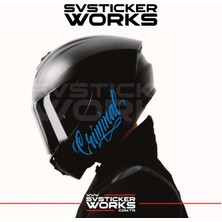 Criminal Yazılı Kask Sticker Tüm Kasklar Uyumlu Tek Yön 1 Adet