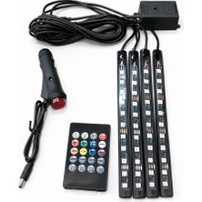 Paspro Otomotiv Rgb Uzaktan Kumandalı Araç Içi LED Ambiyans Aydınlatma Seti 12V