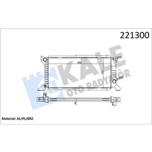 Kale 0220251AB - Motor Radyatoru Ac Transıt Turbo T12 T15 2.5d 97 01 Manuel Uzun Tıp Klımalı 1 Sıra Alb