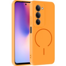 Ecruz Redmi 15 Kılıf M-Safe Şarj Özellikli Zore Meta Kapak - Siyah