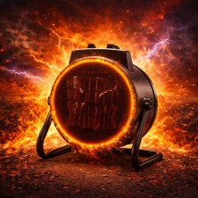 Yellowtech Taşınabilir Elektrikli Güçlü Fan Isıtıcı 3000W – Portatif Elektrikli Isıtıcı, Oda Ofis Atölye Garaj Kapalı Alan Kullanımı