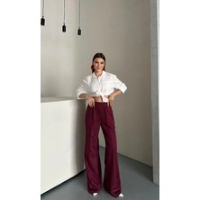 Leilaa Süet Palazzo Pantolon