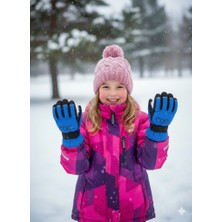 Miniko Kids Kitti 422-017 Kız Çocuk 9-14 Kar Kayak Eldiveni