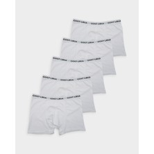 GOST LİRİA -Bare Erkek Boxer 5 Li Paket -Beyaz