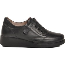 Ayakmod Siyah Jel Taban Anatomik Kadın Casual Ayakkabı 315227 Z