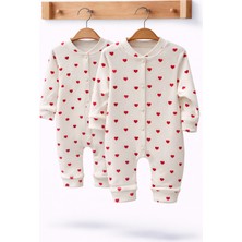 Can Baby Organik Pamuk 2'li Bebek Tulum Seti 0-3 / 3-6 Ay