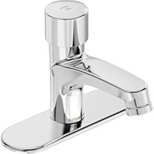 SLS-7000-DP4 Scot Ölçüm Lavabo Musluğu 10,16 cm Cilalı Krom Güverte Plakası (0,5 Gpm)