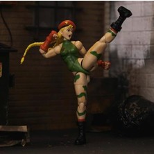 Jada Toys - Street Fighter Iı Cammy Figürü, Hareketli Pop Kültürü Koleksiyon Figürü, 25'ten Fazla Hareketli Nokta, Alternatif Kafa, Eller, Aksesuarlar Dahil, 15 Cm, 13 Yaşından Büyük Hayranlar