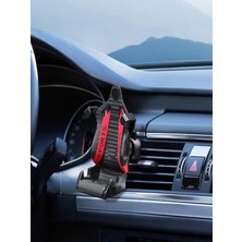 CAILON 360° Döner Araç Içi Telefon Tutucu Havalandırma Izgarası Uyumlu Karbon Fiber Görünümlü Universal