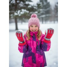 Miniko Kids Kitti 422-017 Kız Çocuk 9-14 Kar Kayak Eldiveni