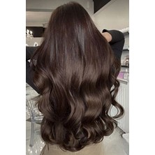 Akolife Çikolata Kahve U Part Dalgalı  Geniş Yarımay Çıtçıt - Gerçek Saç Dokusu