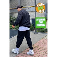 Vladivosto Paçası Lastikli Bol Kalıp Oversize 2 Iplik Eşofman Altı