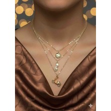 Uno Di Famiglia 3'lü Charm Kolye Seti , Dünya Figürlü Kolye , Gözlük Figürlü Kolye , Motosiklet Figürlü Kolye