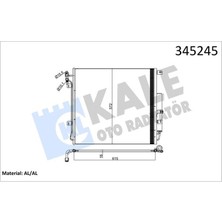 Kale 345245 - Klıma Radyatoru Dıscovery 3 L319 04 09 Range Rover Sport I L320 06 10