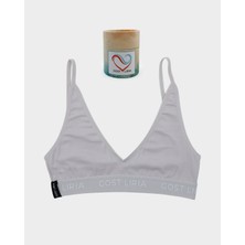 GOST LİRİA - Stone Grey Kadın Bralet  Taş Gri