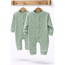 Can Baby Organik Pamuk 2'li Bebek Tulum Seti 0-3 / 3-6 Ay