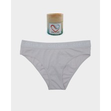 GOST LİRİA - Stone Grey Kadın Slip Külot Taş Gri