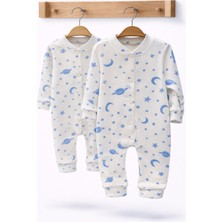 Can Baby Organik Pamuk 2'li Bebek Tulum Seti 0-3 / 3-6 Ay