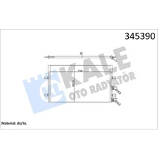Kale 345390 - Klıma Radyatoru Transıt V347 V348 2.2tdcı 100PS 120PS 130PS 2.4tdcı 100PS 115PS 140PS 07