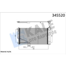 Kale 345520 - Klıma Radyatoru Mercedes Slk-Class R171 04 11