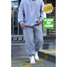 Vladivosto Paçası Lastikli Bol Kalıp Oversize 2 Iplik Eşofman Altı